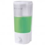 Диспенсер для жидкого мыла ЛАЙМА 603922, наливной, 0,38 л, ABS-пластик, белый (матовый)